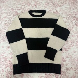 Wild Fable Black and White Striped Sweater
